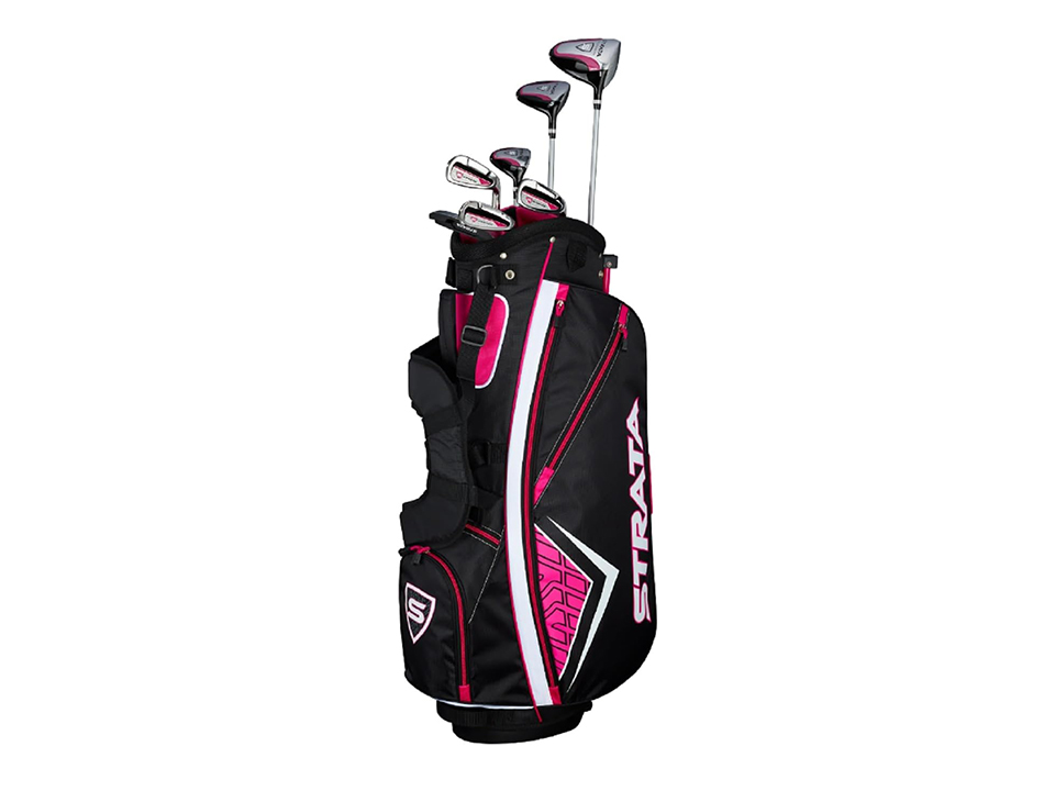 pink set of callaway golf clubs