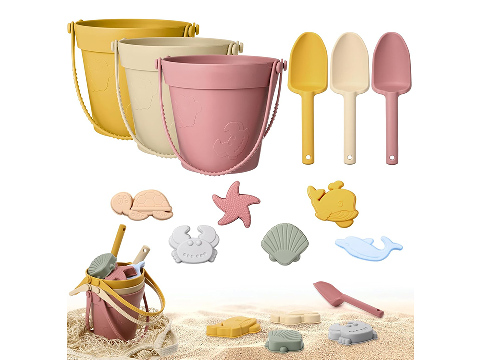 silicone beach toy set